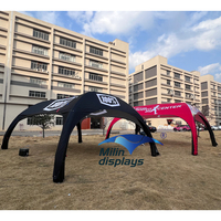 Nouveauté 4 par 6m tentes dôme gonflables Rectangle pliant gonflable auvent Camping X forme tentes pour voiture bande événements sportifs