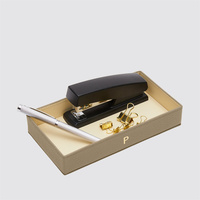 Plateau de rangement personnalisé en cuir PU pour bureau, mallette de rangement pour jeux de bureau, plateau de rangement pour bureau, plateau de gestion des câbles