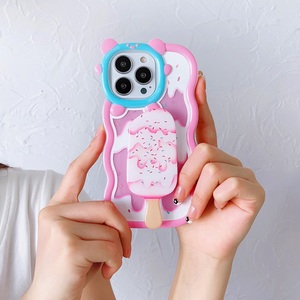 Cung cấp <span class=keywords><strong>Ice</strong></span> Cream tan chảy in màu <span class=keywords><strong>Popsicle</strong></span> gấp đứng chủ TPU điện thoại Bìa trường hợp đối với Samsung Galaxy A03 A04 lõi a21s - Product Image 4