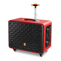 Speaker troli Subwoofer 10 inci, Speaker Bluetooth kekuatan tinggi dengan Bluetooth untuk mobil dan Audio rumah
