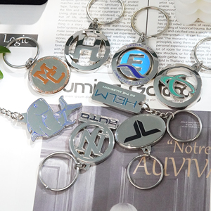 <span class=keywords><strong>Porte</strong></span>-clés en métal personnalisé avec logo d'usine, lettres 3D polies, <span class=keywords><strong>porte</strong></span>-clés promotionnel, souvenir - Product Image 3