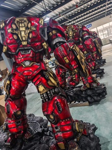 Statue en résine grandeur nature 1/1 de Iron Man <span class=keywords><strong>Hulkbuster</strong></span> MK44 de Marvel Avengers, avec éclairage, pour la décoration des parcs à thème - Product Image 3