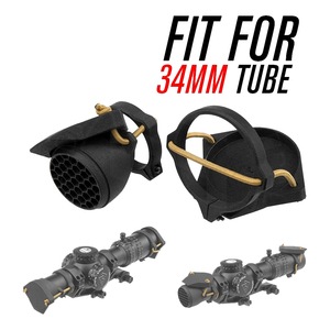 Cubierta de Lente para Mira Telescópica Táctica de 34 mm, Combo de Tapa para Mira LPVO y Tapa Trasera, Compatible con Telescopios Ópticos de Tubo de 34 mm, Como <span class=keywords><strong>NF</strong></span> <span class=keywords><strong>1</strong></span>-10X24 - Product Image 4