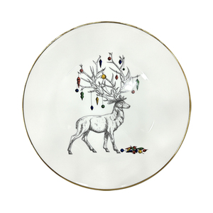 Juego de Vajilla Navideña Marca Yifan, Porcelana Fina, Decorativa de Lujo en Blanco y Dorado, Platos Clásicos para Hogar, Hotel, Restaurante y Bodas - Product Image 3