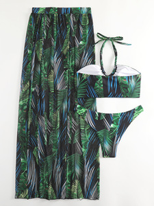 Conjunto <span class=keywords><strong>de</strong></span> <span class=keywords><strong>Bikini</strong></span> <span class=keywords><strong>de</strong></span> Tres Piezas para Mujer con Falda <span class=keywords><strong>de</strong></span> Playa, Traje <span class=keywords><strong>de</strong></span> Baño Estampado Sexy, <span class=keywords><strong>Bikini</strong></span> con Protección Solar Estilo <span class=keywords><strong>Pasarela</strong></span> - Product Image 3