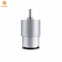 Motor DC Brushless GM37-520 37mm dengan Gearbox Logam atau Metalurgi Bubuk, Poros 6mm untuk Penggunaan Berat