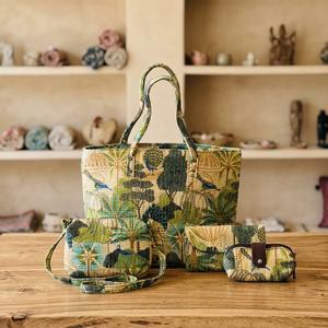 Custom Floral Print Nylon Zipper Tote <b>Bag</b> Two Straps Large Capacity Foldable Shoulder Vintage <b>Bucket</b> <b>Bag</b> Travel Daily Use <b>Women</b> - Product Image 5
