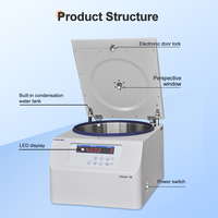 Centrifugeuse horizontale de table OEM 5000 tr/min 4x500ml clarification de cocktail de vin de grande capacité pour une utilisation en laboratoire