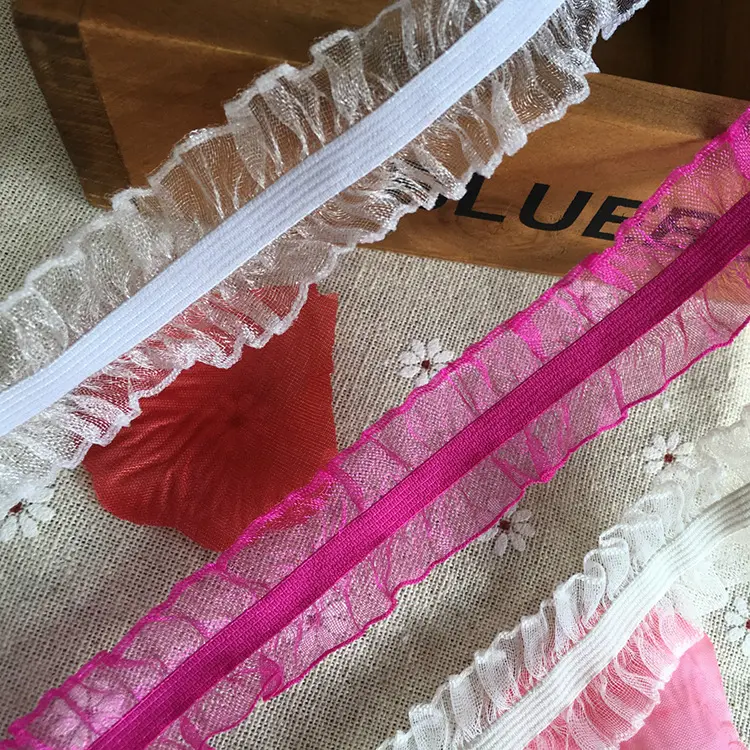 16mm Nylon Spandex Lace Trim For Girls Underwear
