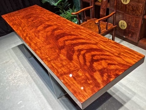 Mesa de Comedor de <span class=keywords><strong>Madera</strong></span> Maciza de <span class=keywords><strong>Bubinga</strong></span> de Lujo a Precio de Fábrica al por Mayor - Product Image 3