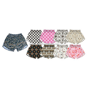 Shorts pour bébés et enfants de 0 à 16 <span class=keywords><strong>ans</strong></span>, imprimés assortis, en tissu de soie de lait, taille haute, shorts décontractés pour filles - Product Image 1
