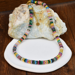 Collar de Cadena de Eslabones de Acero Inoxidable Simple y Moderno - Joyería Minimalista Hecha a Mano Colorida, Regalo Elegante Unisex - Product Image 2