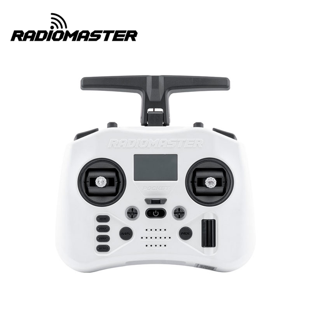 For Pocket Crush 2.4GHz ELRS Transmitter >2km Range 6.6-8.4V EdgeTX FPV Racing Drone Gimbal Remote Control