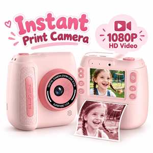 Jouet éducatif électronique, appareil <span class=keywords><strong>photo</strong></span> numérique miniature avec impression instantanée pour enfants, 48MP <span class=keywords><strong>photo</strong></span>, enregistrement vidéo 1080P - Product Image 1