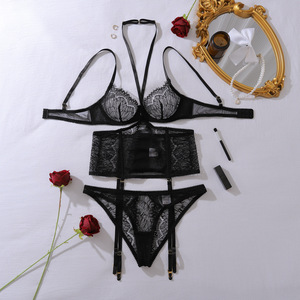 Nueva Tendencia en Lencería de Lujo, Conjunto de Lencería Transparente con Encaje, Bralette Sexy para Mujer, Conjuntos Sensuales para Mujer Madura, Lencería con Push-Up - Product Image 2