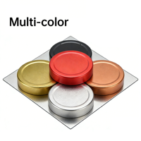 Bocaux en verre transparent à large ouverture de 2oz, 4oz, 8oz, 16oz, 50ml, 100ml avec couvercle en aluminium pour le stockage de conserves, miel, épices et aliments