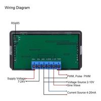 Modulo PWM a Impulsi Regolabili, Generatore di Segnale Onda Sinusoidale 0/4-20mA 0/2-10V RS485