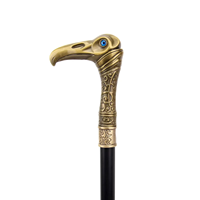 Canne de marche en bronze en forme d'aigle pour les activités de plein air comme la randonnée