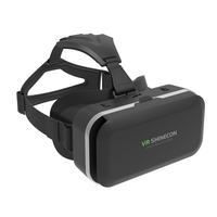 Casques VR VR Box Lunettes de réalité virtuelle avec grande lentille optique 3D claire et sangle de tête confortable pour tous les 4-7 pouces Smartph