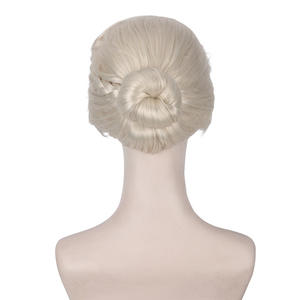Peluca trenzada de película de Frozen Elsa, peluca de Cosplay de Anime de princesa, pelo corto Rubio, extensión de cabello humano sintético de princesa - Product Image 5