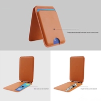 Grosir dompet ponsel magnetik kuat 14 15 16 tempat kartu ponsel kulit pu tempat kartu magnetik ponsel