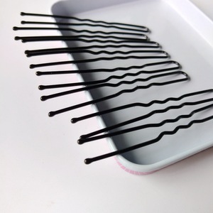 Schwarze, gewellte, U-förmige, minimalistische, verschleißfeste Haarspange, <span class=keywords><strong>50</strong></span> Stück/Packung, geeignet für alle Frisuren und Damen-Haaraccessoires - Product Image 3