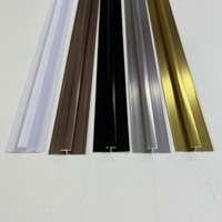Protection d'angle de luxe en forme de L, carrée, fine et plate, finition or mat, pour feuilles de PVC, marbre et garnitures de bord en aluminium