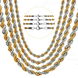 Braided Necklace Zinc Alloy Unisex <b>Chain</b> Simple Design Gold Silver Color 11cm <b>Extended</b> Length - Product Image 1