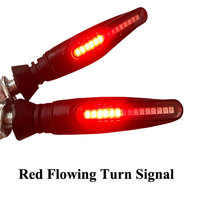 Luces Intermitentes Secuenciales LED de 12 V con Luz de Circulación Diurna Blanca DRL, Kit de Lámparas Intermitentes Modificadas para Motocicleta