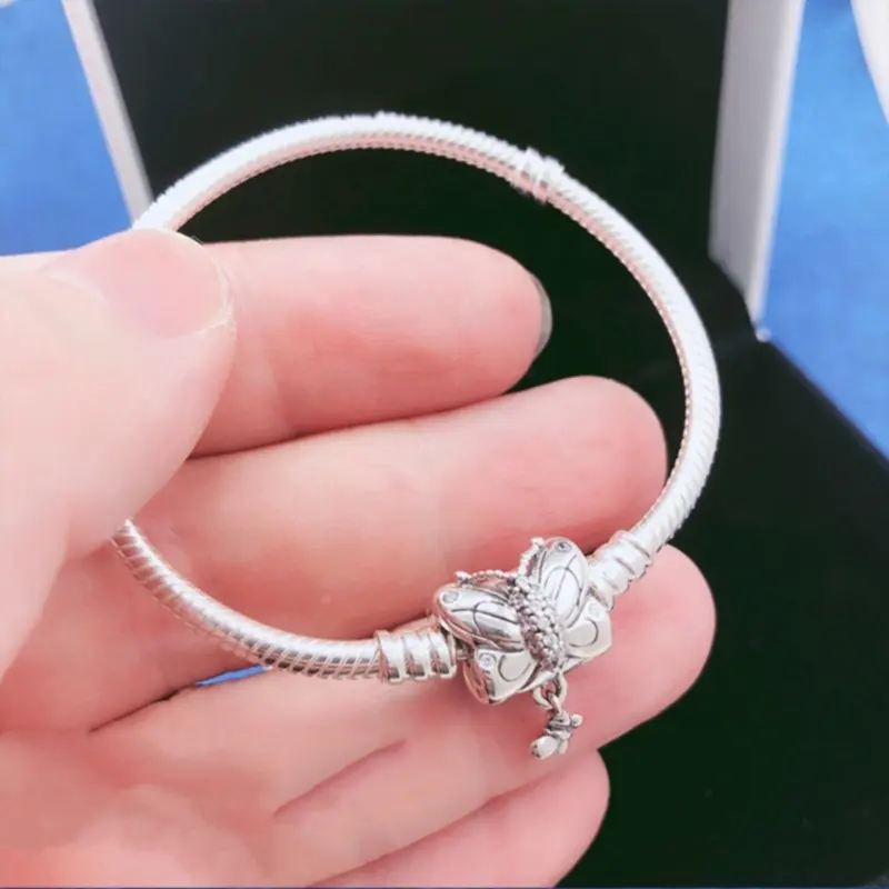 Nome stili di gioielli di marca bracciale a farfalla in argento bracciale a catena a serpente bracciale da donna placcato in argento 925