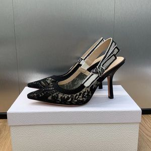 Zapatos de Mujer de Marca Reconocida, Diseño de Alta Calidad, Lazo Bordado con Letras, Punta en Pico, Tejido Floral - Product Image 4