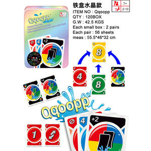 112 Pezzi Gioco di Carte QQOOPP in Carta Spessa per Bambini, Gioco di Poker Giocattolo Senza Pietà, Giochi da Tavolo Classici per Famiglia - Product Image 4