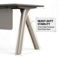 Bureau d'ordinateur en bois moderne et classique, avec tiroir réglable, table de travail de bureau durable, pour usage domestique et professionnel, vente en gros