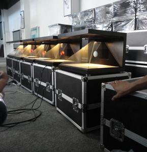 Pyramide d'affichage holographique <span class=keywords><strong>3D</strong></span> de haute qualité, pour les bijoux, présentoir holographique à 3 faces, vitrine - Product Image 5