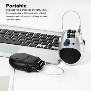 Candado de Combinación Telescópico Portátil de Acero con Cable y Código ABS para Moto, Antirrobo, con Contraseña, Herramienta de Bloqueo de Rueda, Venta al por Mayor - Product Image 4