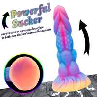 Nouveaux Dildos Anaux en Silicone Lumineux Monstre Alien avec Ventouse, Dildo Monstre Dragon Réaliste, Plug Anal pour Hommes et Femmes