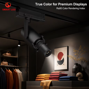 ไฟสปอตไลท์ติดรางแบบใหม่ โลโก้โกโบ โปรไฟล์เฟรม ตัดแสงตามรูปทรง 10W 15W 20W 30W 35W  ไฟ LED สปอตไลท์ติดราง สวิตช์ปรับรูปทรงได้หลายแบบ - Product Image 4