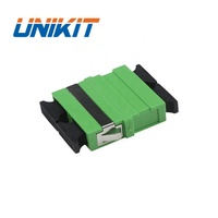 FTTH-acoplador de fibra óptica sin brida para conector rápido, 2 puertos SC APC