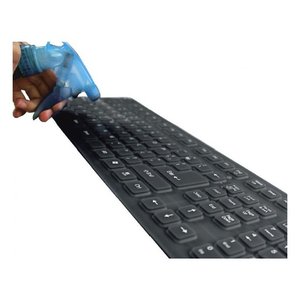 Clavier d'ordinateur flexible en silicone filaire noir IDATA KB R109L - Product Image 5