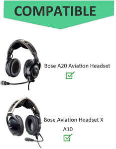 Coussinets d'oreille en mousse à mémoire de forme pour <span class=keywords><strong>casque</strong></span> d'aviation <span class=keywords><strong>bose</strong></span> X A10 A20 en vente - Product Image 6
