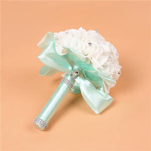 <span class=keywords><strong>Bouquet</strong></span> de Mariage: Roses en Cristal, <span class=keywords><strong>Bouquet</strong></span> de Demoiselle d'Honneur et de Mariée, <span class=keywords><strong>Fleurs</strong></span> Artificielles pour Cérémonie et Fête - Product Image 5