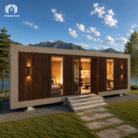 Maison préfabriquée de luxe, isolation haute performance, mini-cabane LGS pour Airbnb, complexe hôtelier, glamping, vie en milieu isolé, parc de vacances commercial