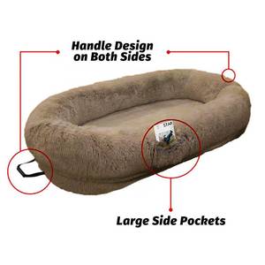 <span class=keywords><strong>Lit</strong></span> pour chien en peluche rond géant personnalisé pour les humains <span class=keywords><strong>lit</strong></span> rond en peluche long chien humains ou grands chats <span class=keywords><strong>grand</strong></span> canapé pour <span class=keywords><strong>une</strong></span> <span class=keywords><strong>personne</strong></span> - Product Image 2