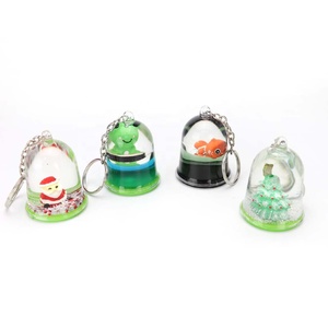 พวงกุญแจลูกโลกหิมะขนาดเล็ก Sanlead <span class=keywords><strong>Lava</strong></span> Aqua Sparkle Bling Floater Tropic Flotage พร้อมของตกแต่งแบบลอยน้ำ - Product Image 2