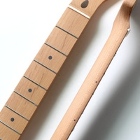 Manche de guitare TL vintage en érable torréfié non fini, avec 21 frettes en acier inoxydable et nut en os, rayon de 9,5 pouces