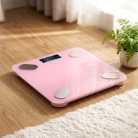Báscula Inteligente para Medir Grasa Corporal Personal de 180 kg con Pantalla LED Grande, Personalizable OEM, Sensor de 4 Precisiones, 50 g