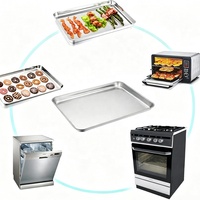 Fabricant de plateaux sur mesure : Plateaux de cuisson en acier inoxydable non perforés pour le refroidissement et la cuisson
