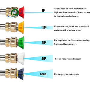 Buse de pulvérisation à connexion rapide en acier inoxydable haute pression pour <span class=keywords><strong>lavage</strong></span> de <span class=keywords><strong>voiture</strong></span> Outil premium pour le nettoyage de <span class=keywords><strong>voiture</strong></span> - Product Image 5