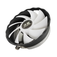 Ventilateur de refroidissement CPU SNOWMAN RGB silencieux 3 broches pour PC, compatible Intel LGA 1700 1200 1150 1151 775 AM4 AM3