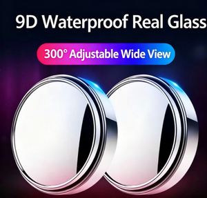 360 °   Rétroviseurs d'angle mort convexes HD rotatifs, rétroviseurs auxiliaires universels pour voiture en verre cristallin étanche, lot de 2 pièces - Product Image 4